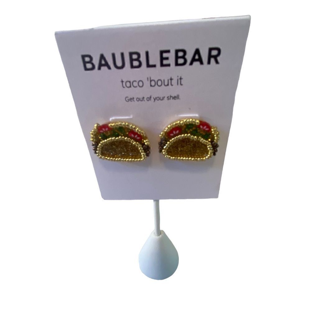 Baublebar Sparkly Taco Post Earrings. So Fun!